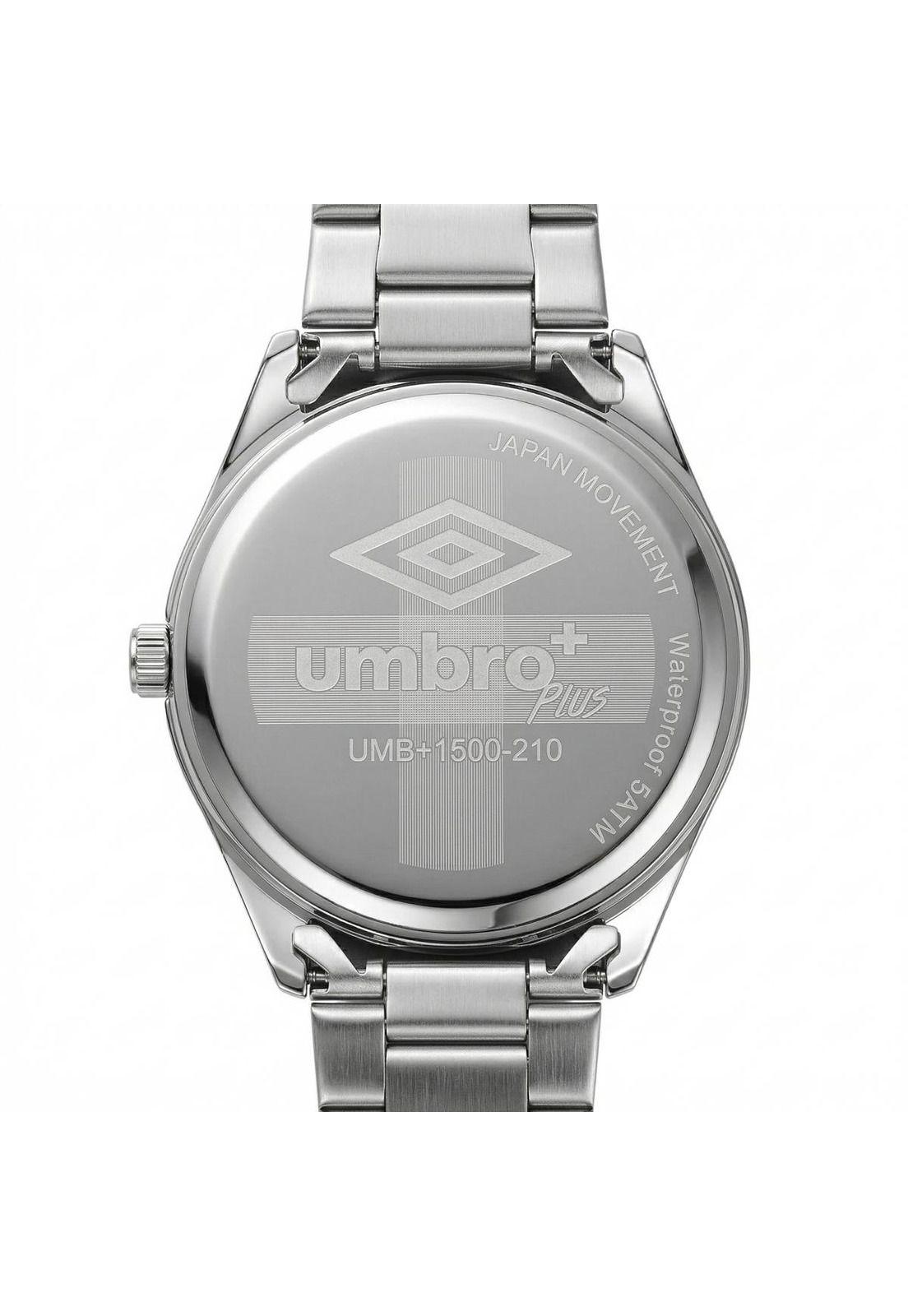 Reloj Análogo Hombre Umbro Plus Plateado UMBP-1500-210-2