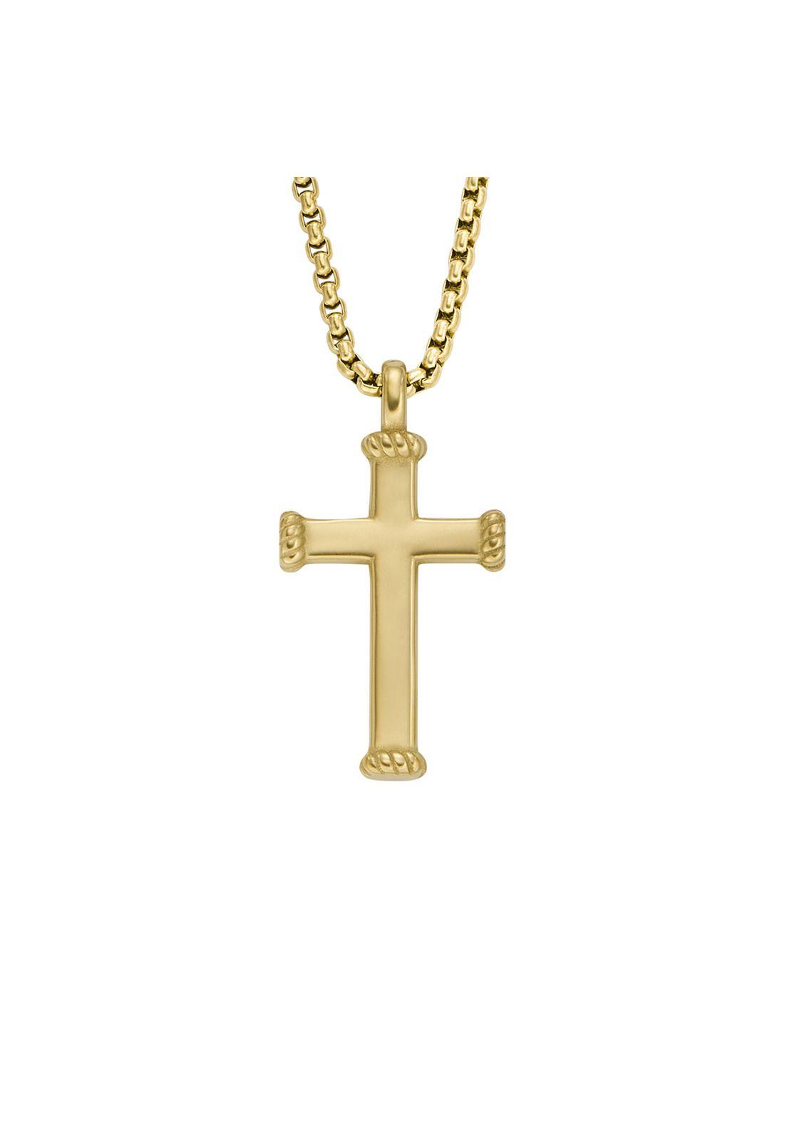 Collar Fossil  JF04701710 Dorado Hombre-1