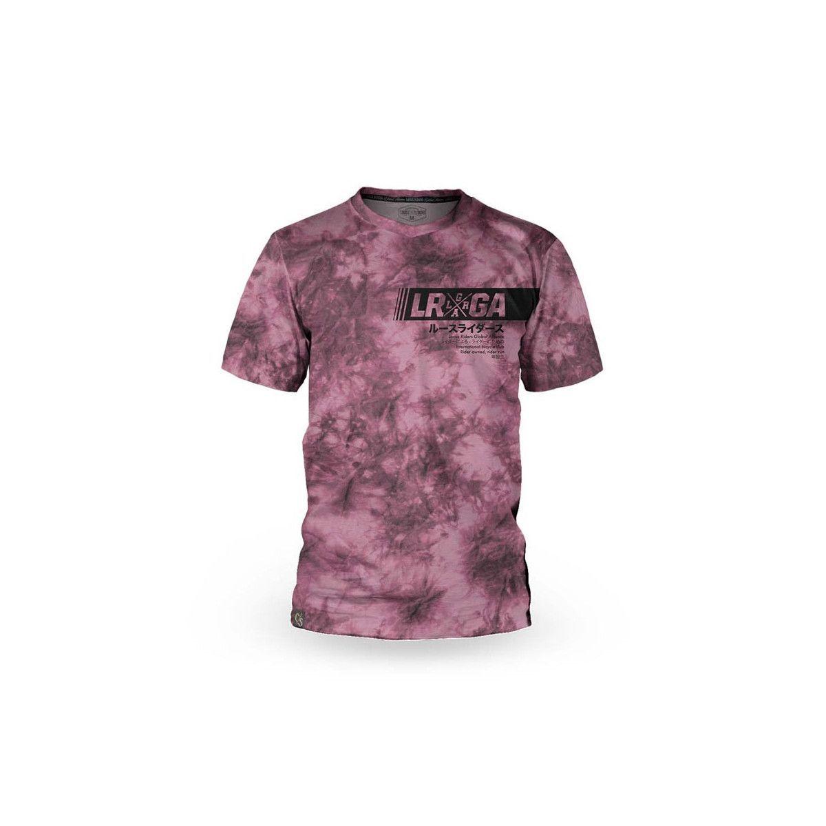 Polera Loose Riders Tie Dye Wine talla L-0