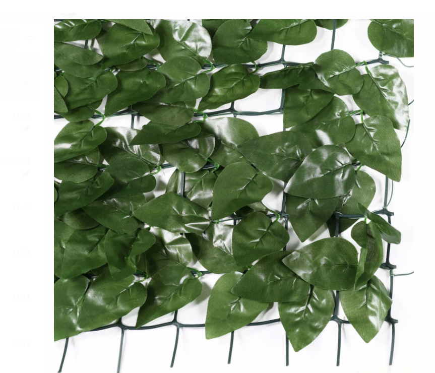 Jardín Vertical Artificial con Malla de Sauce UV- 1x3 m-1
