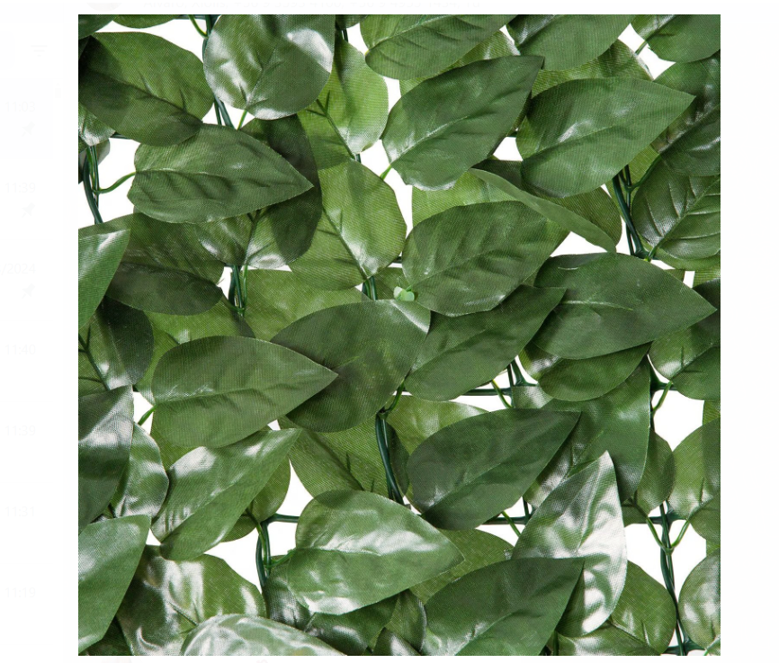 Jardín Vertical Artificial con Malla de Sauce UV- 1x3 m-2