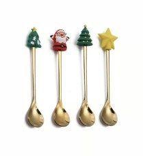 Set de cucharas Navideñas 6 piezas-0