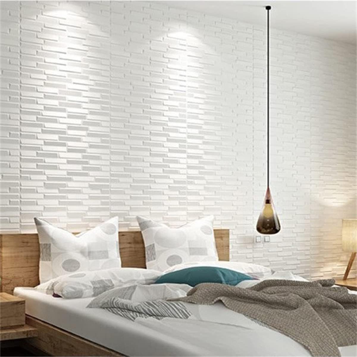 10 paneles de pared 3D Lamina Papel Mural Autoadhesivo -1