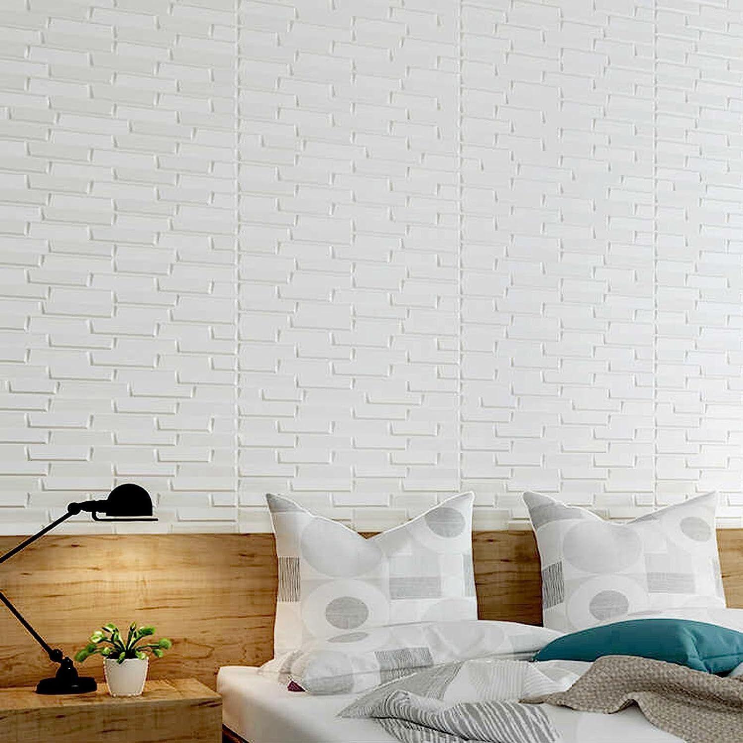 10 paneles de pared 3D Lamina Papel Mural Autoadhesivo -5