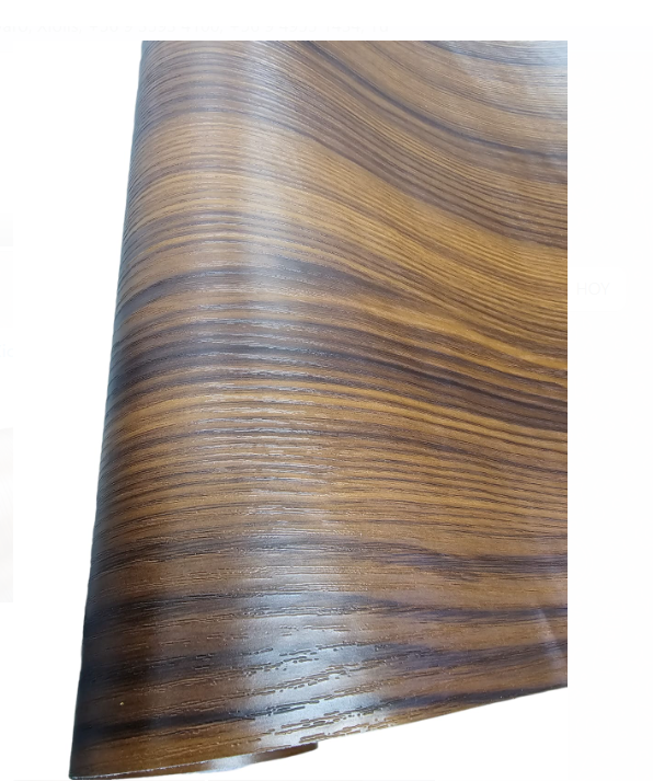 Papel Mural Texturizado Autoadhesivo Rollo 10mt X 60cm Madera Oscura-0