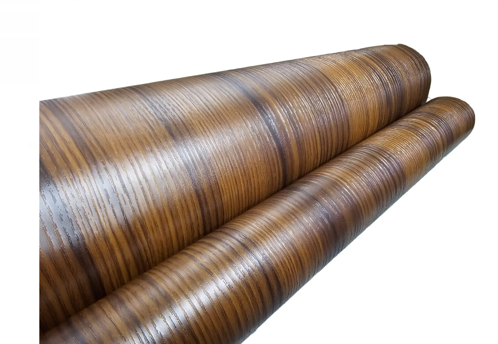 Papel Mural Texturizado Autoadhesivo Rollo 10mt X 60cm Madera Oscura-2