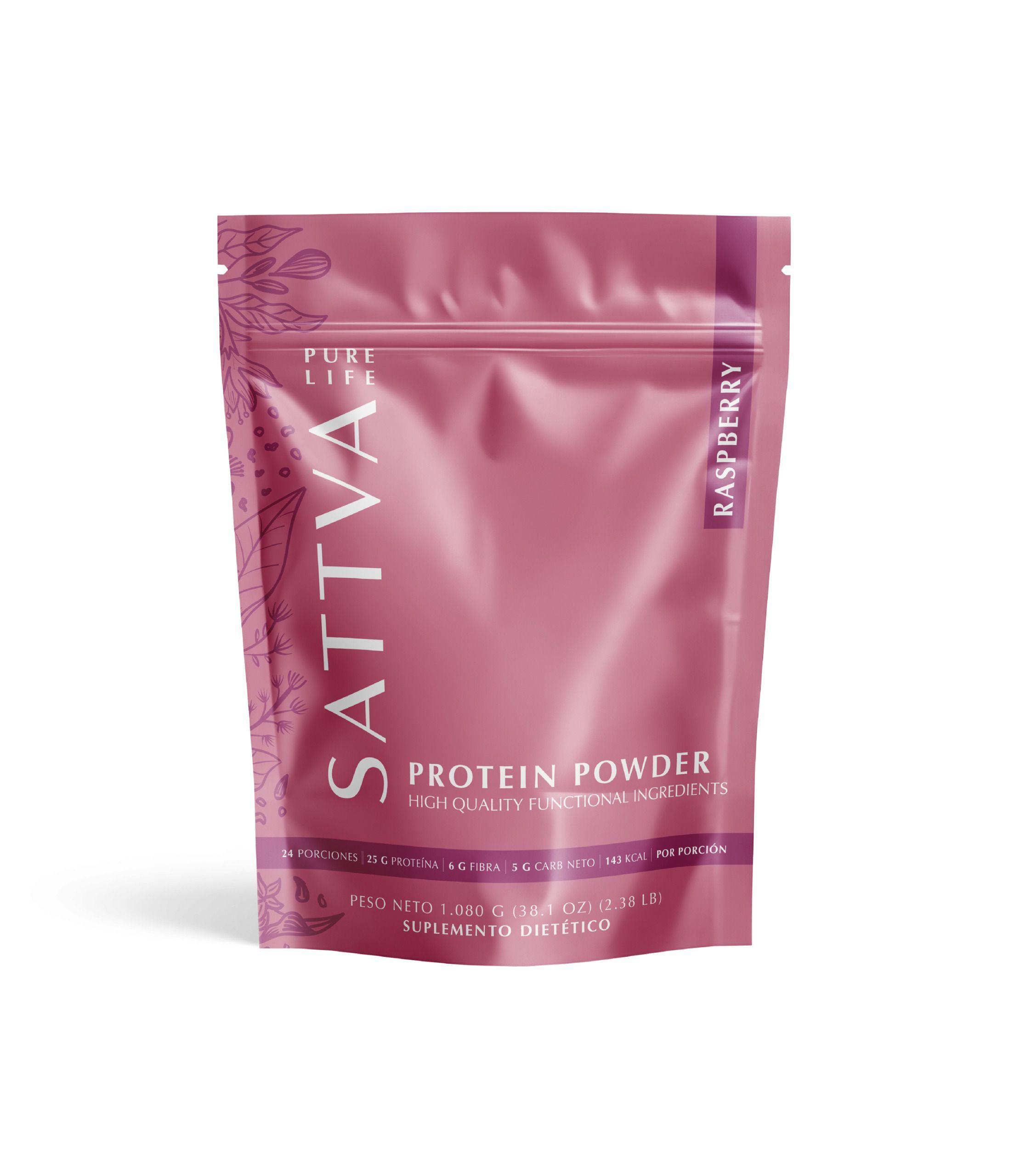 Pure Protein Raspberry 1 08 Kg Sattva-0
