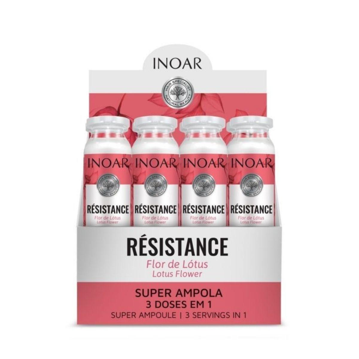 Ampolla Resistance Flor De Loto Inoar 6 Unidades 45ml-1