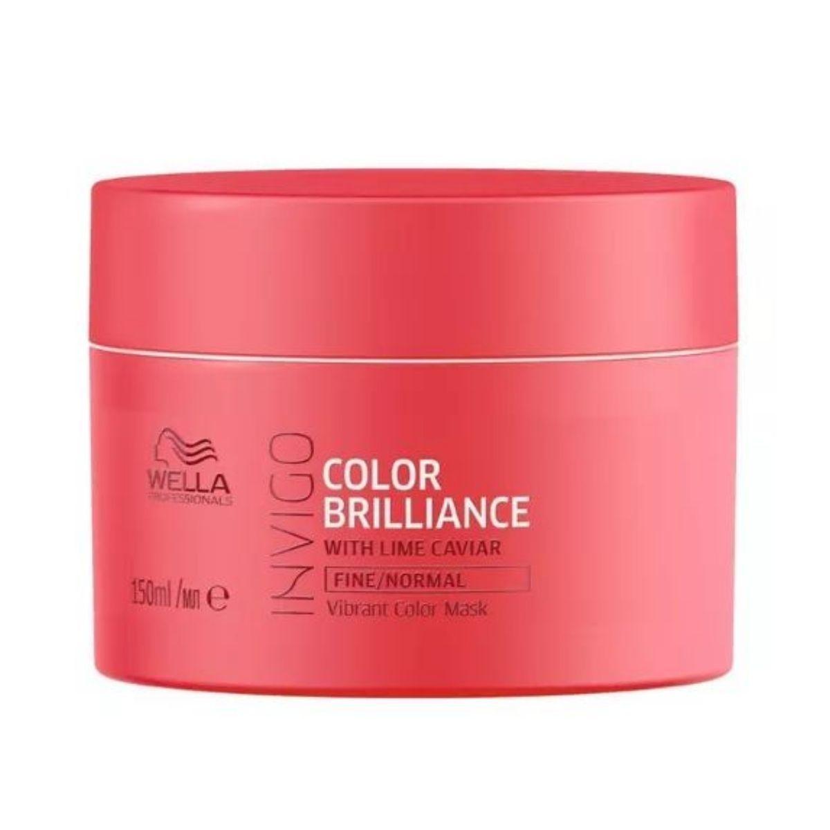 Set Shampoo Wella 250ml+ Mascara 150ml Color Brilliance-2