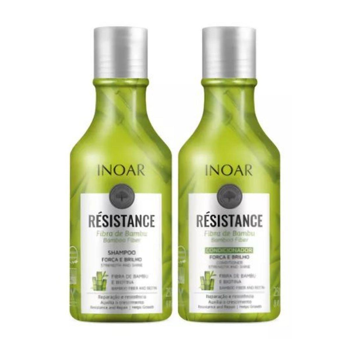 Kit Duo Shampoo Y Acondicionador Resistance Fibra De Bambu 250ml-1