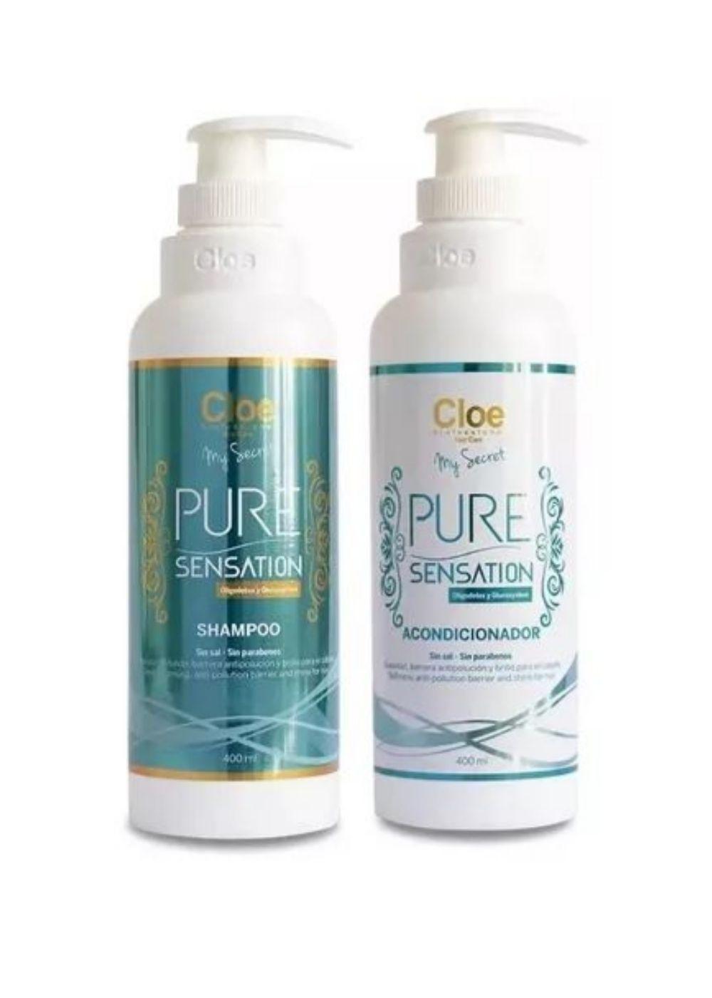 Set Cloe Clear Shampoo + Acond 400ml + Hot Glow Exotic 250ml-2