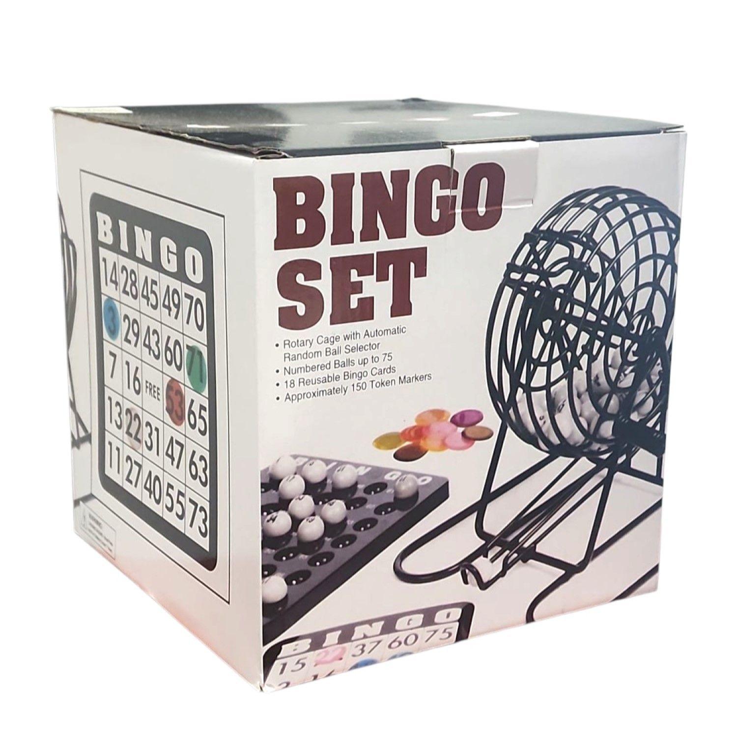 Juego de Bingo Profesional con Tómbola Metálica 56628-5