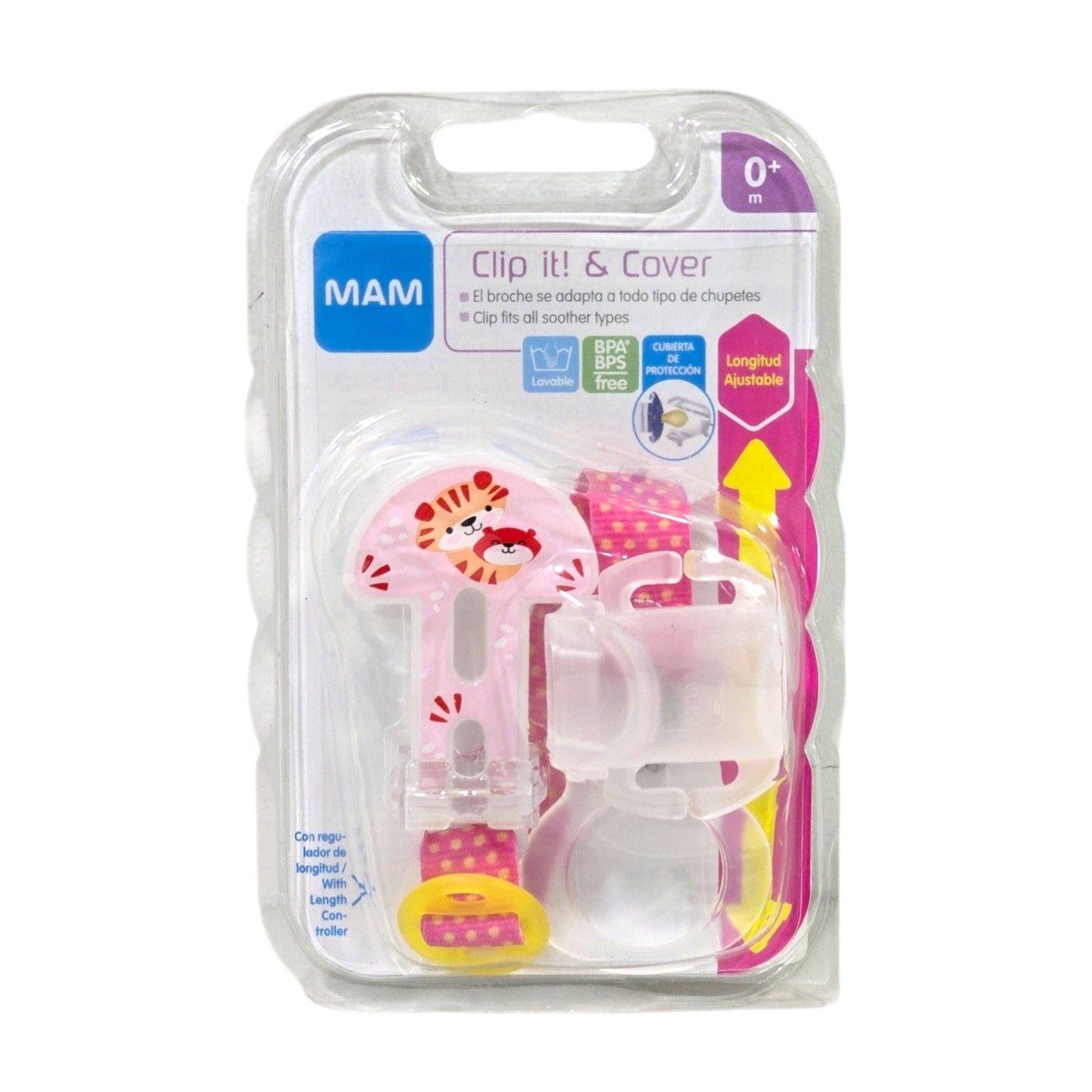 Prendedor Mam Porta Chupete Clip Cobertor Rosado-4