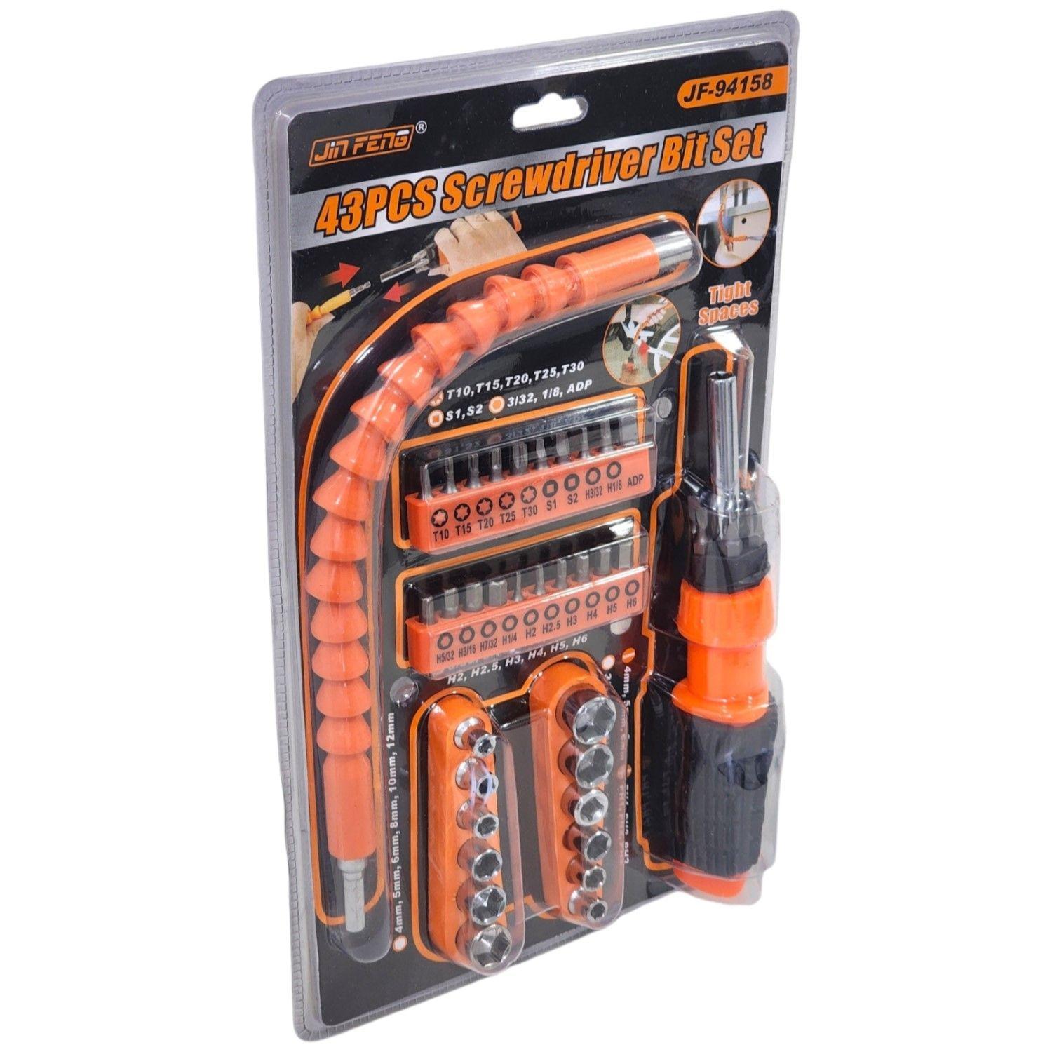 Set Destornillador Dados Extensión Flexible 43 Unidades-4