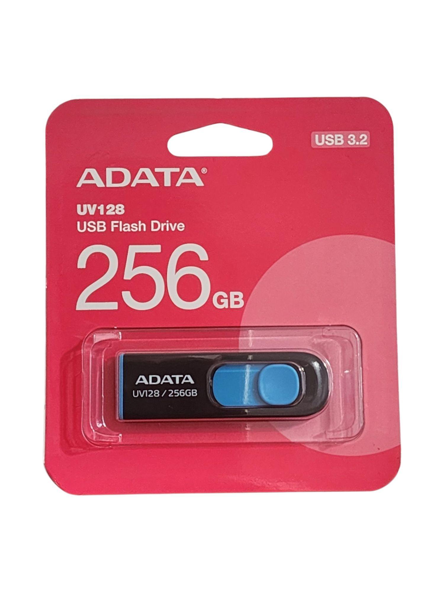 Pendrive Adata UV128 256gb 3.2 Gen 1 Retráctil Negro-2