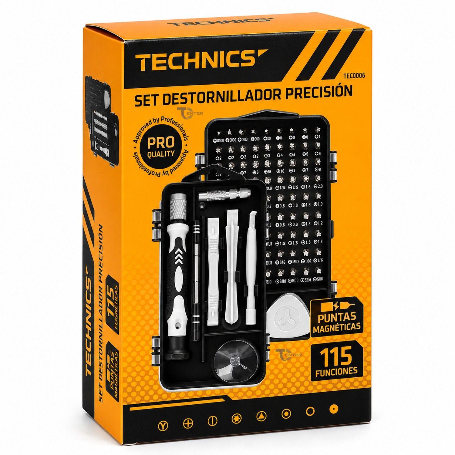Set Destornillador Precisión Technics TEC0006 115 Funciones-5