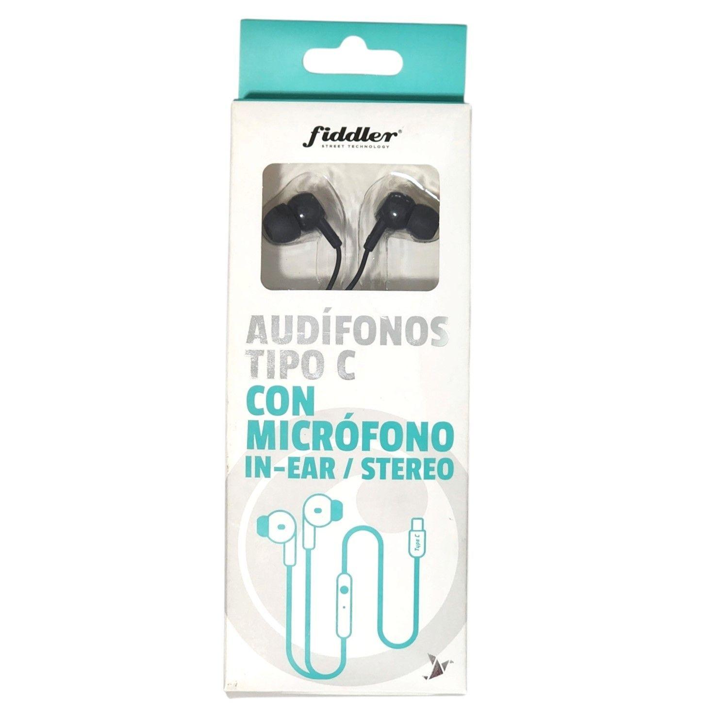 Audifonos In- Ear Stereo Cable Tipo C con Micrófono Fiddler-3