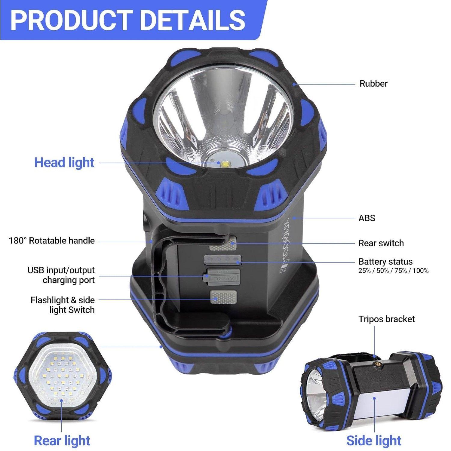Linterna Recargable 1500lm USB WF217-CB Westinghouse-3
