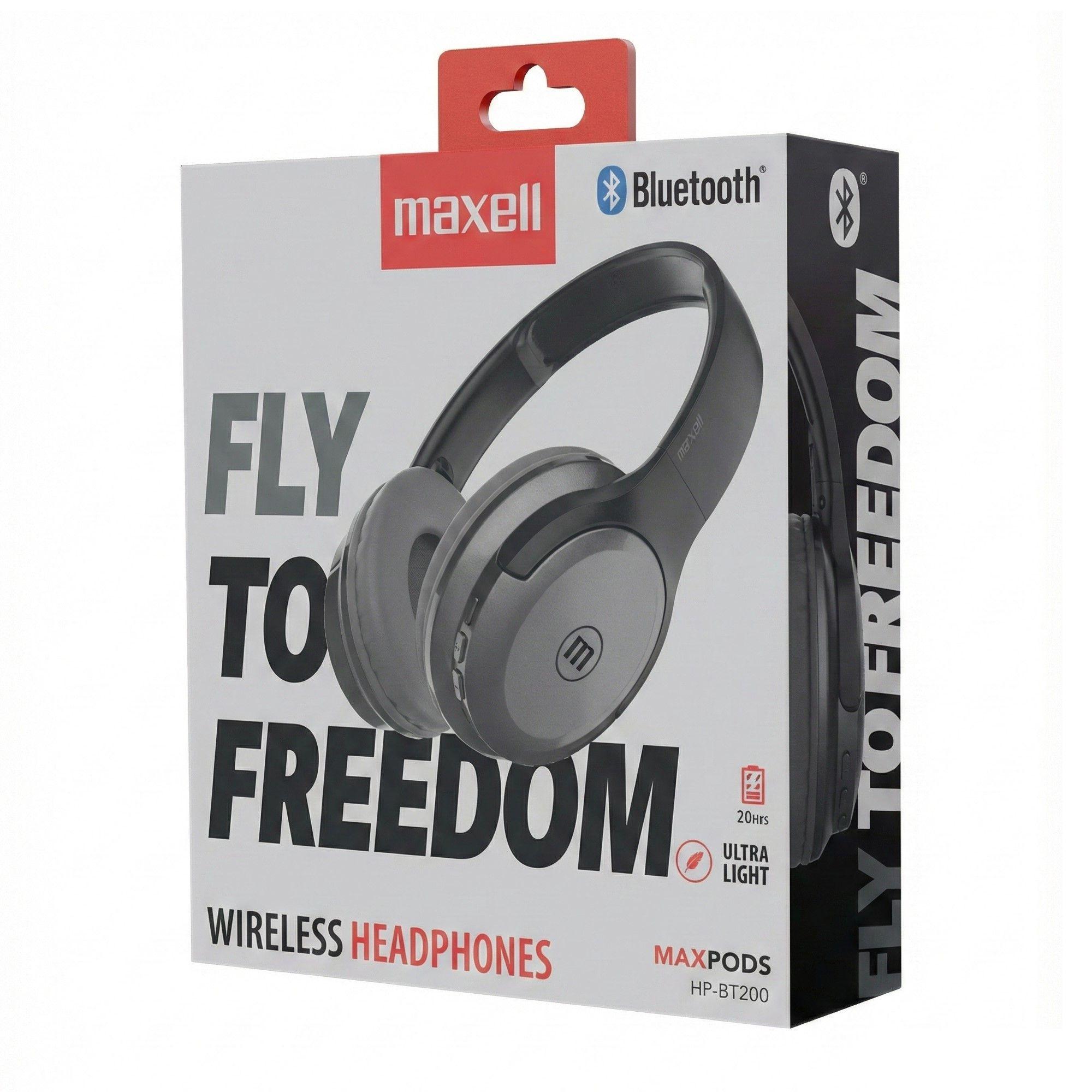 Audífonos Inalámbricos Maxell BT HP-BT200 30 Horas Negro-2