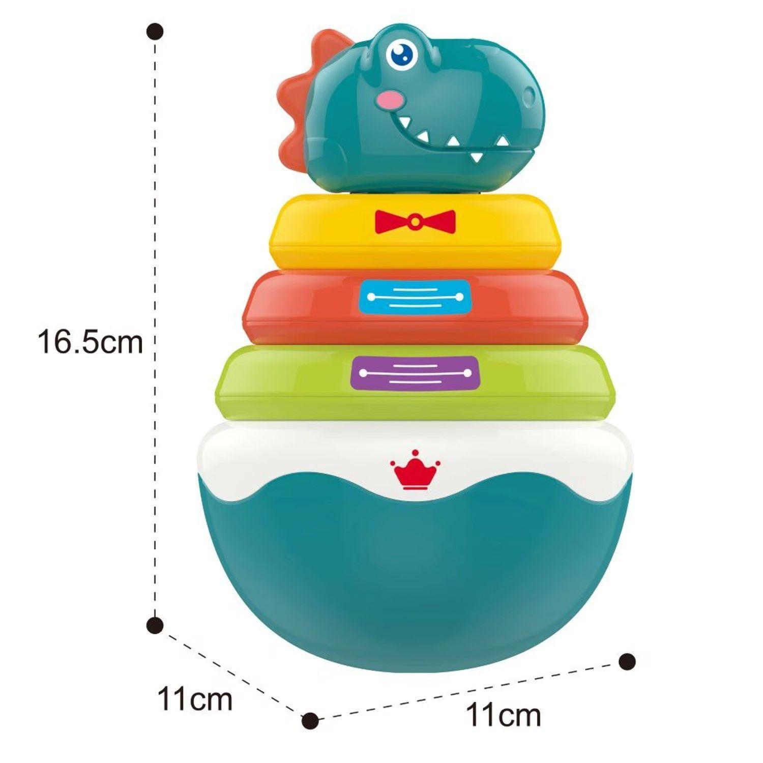 Torre De Encaje Dinosaurio Apilable Didáctica-4