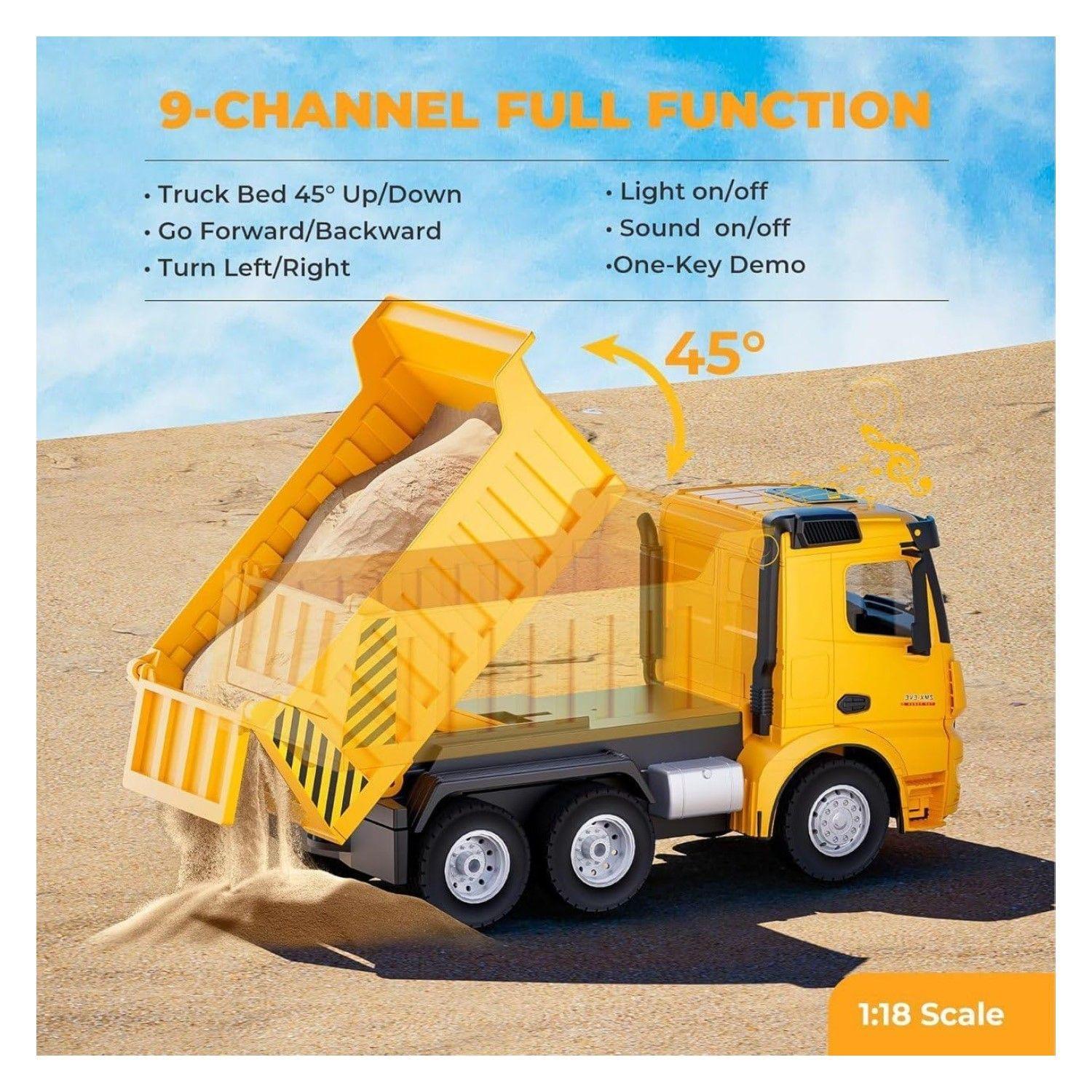 Juguete Camión Carga RC 9 Canales Batería Recargable DBG1694-5