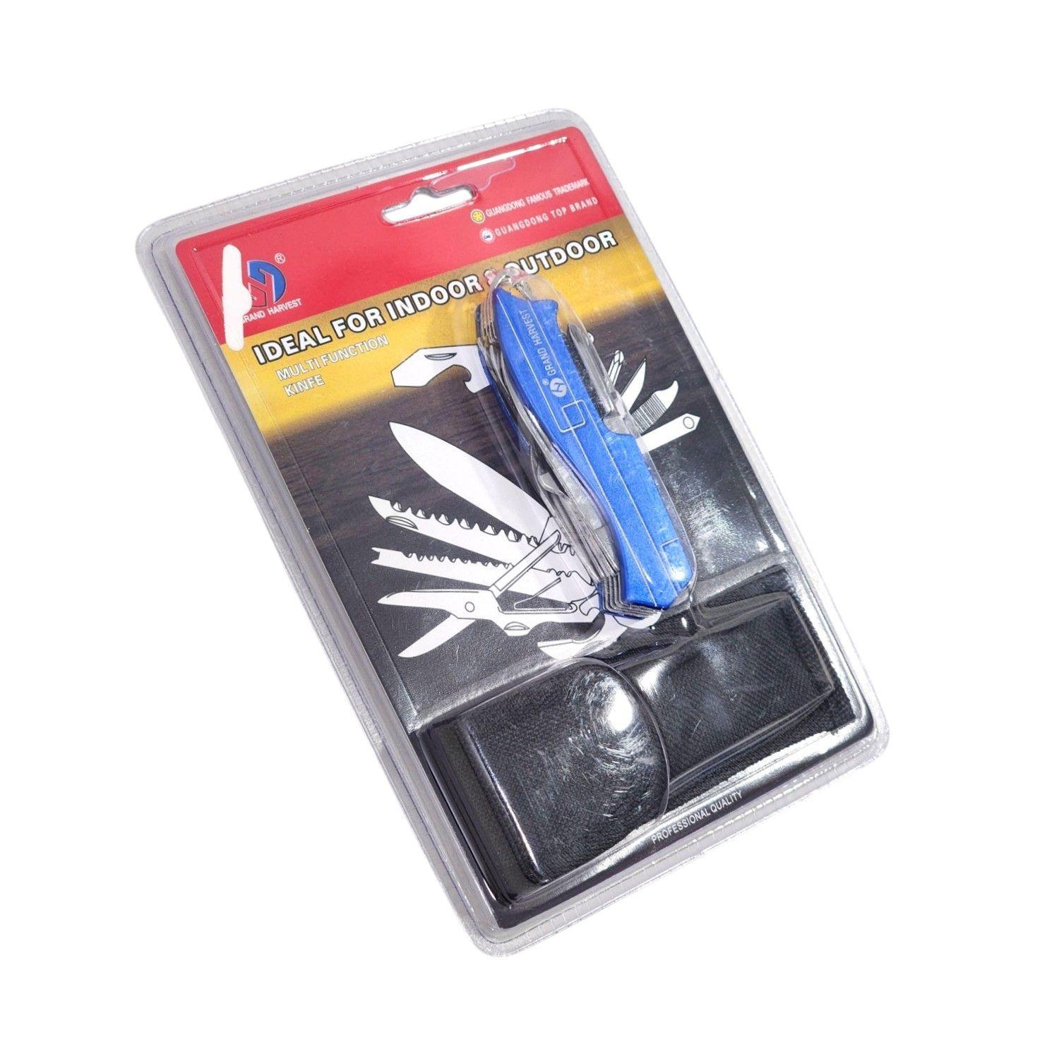 Navaja Multiuso Grand Harvest 15 Funciones 11370 Azul-3