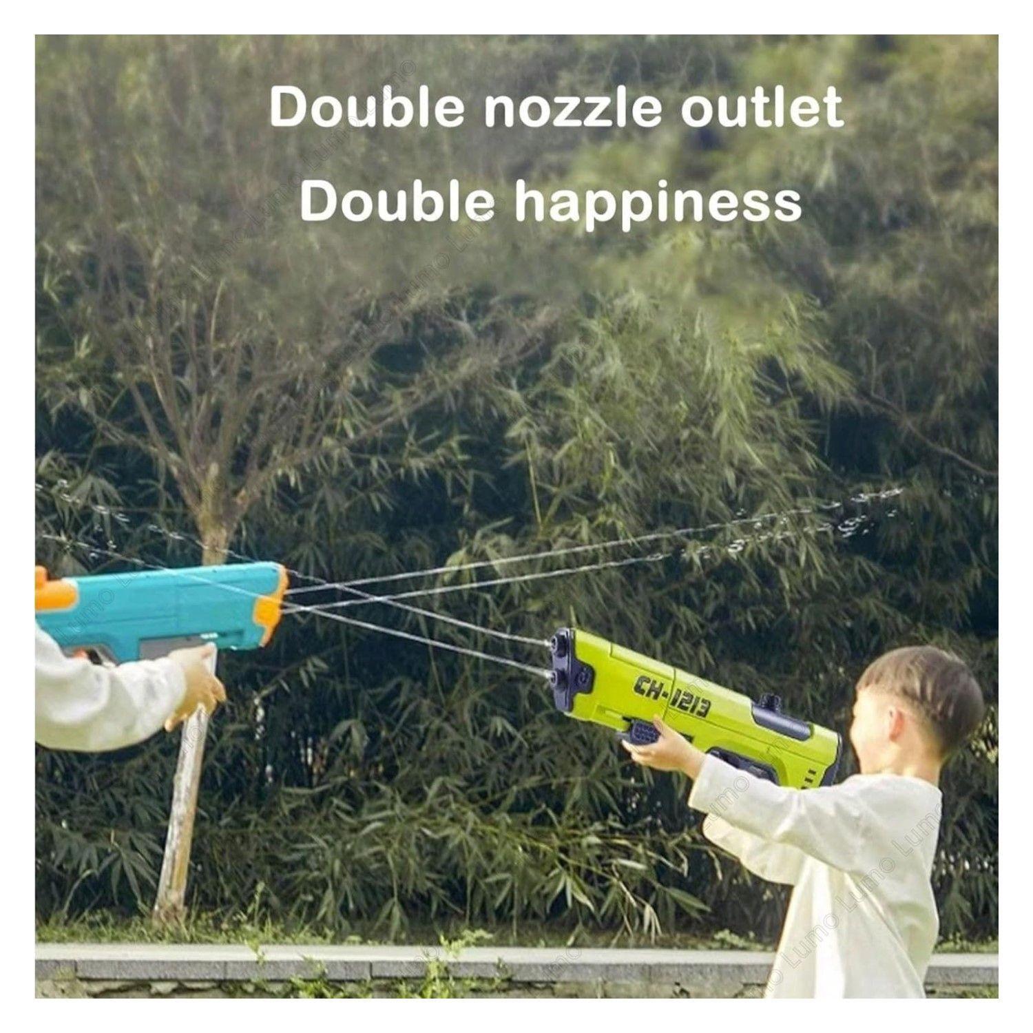 Juguete Pistola Lanza Agua Doble Chorro 400ml DBG1604G-5