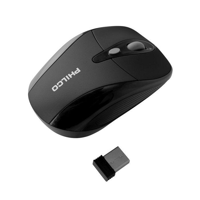 Mouse Óptico Inalámbrico Philco 245wn Negro-2
