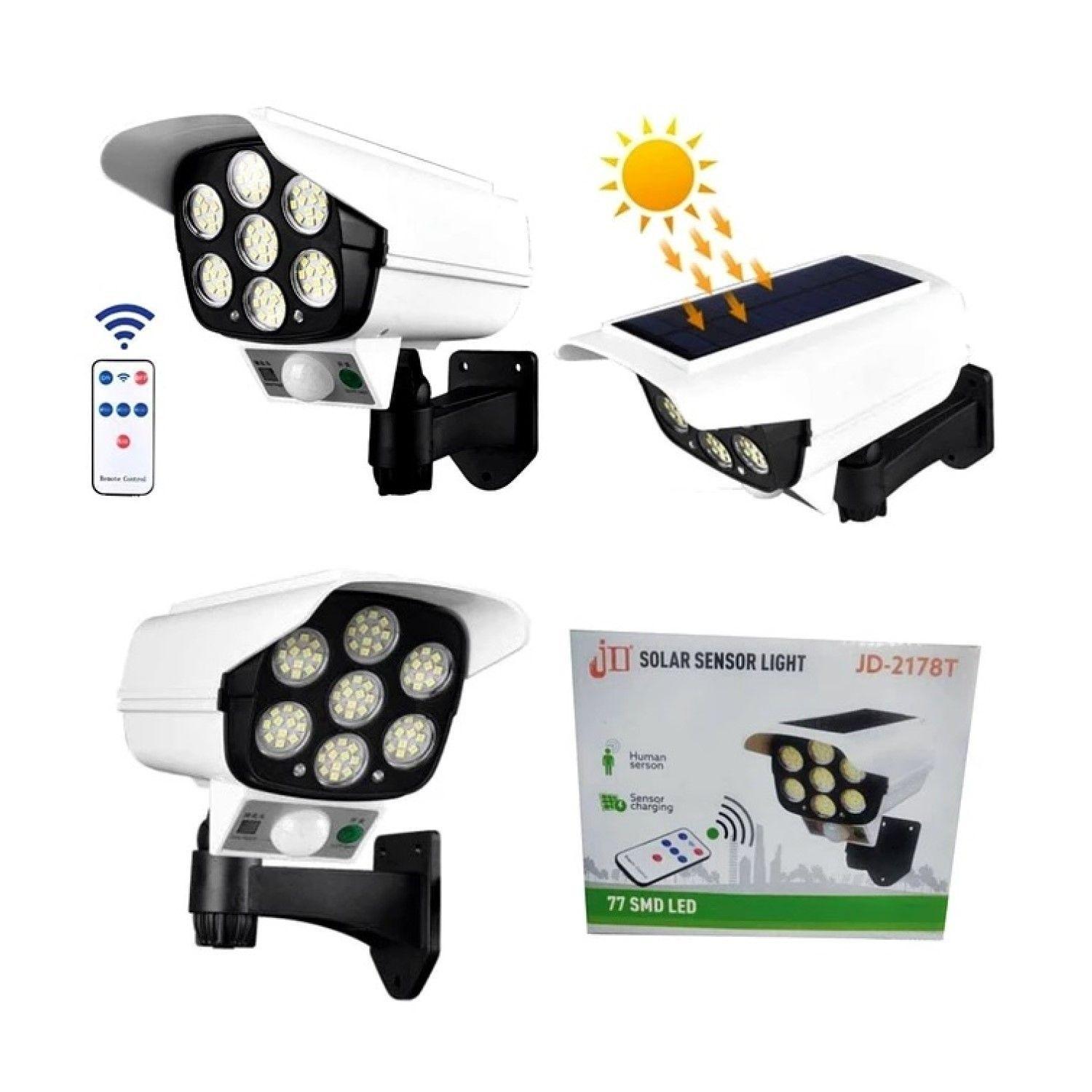 Foco Solar Led Con Sensor de Movimiento Tipo Cámara 15448-2