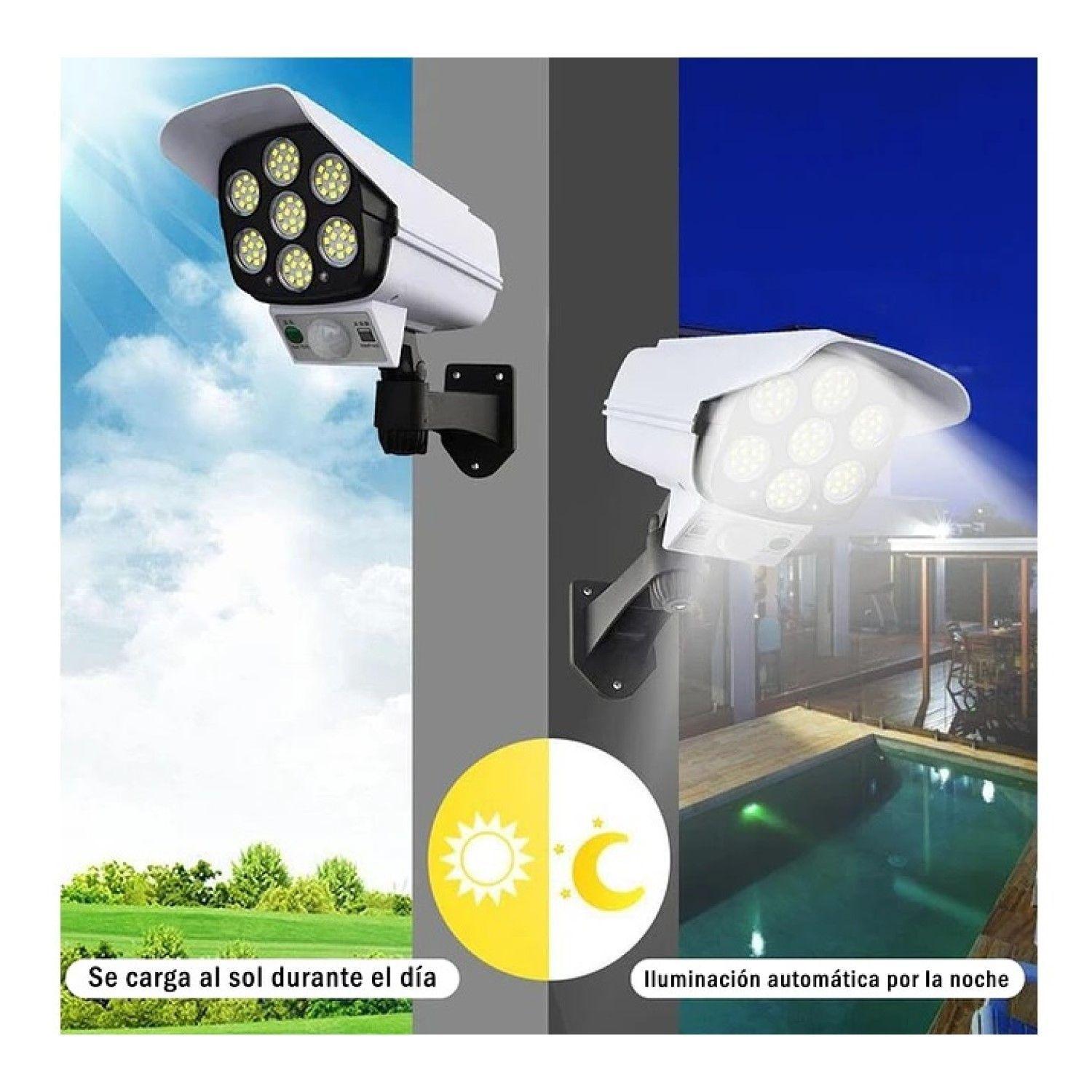 Foco Solar Led Con Sensor de Movimiento Tipo Cámara 15448-3