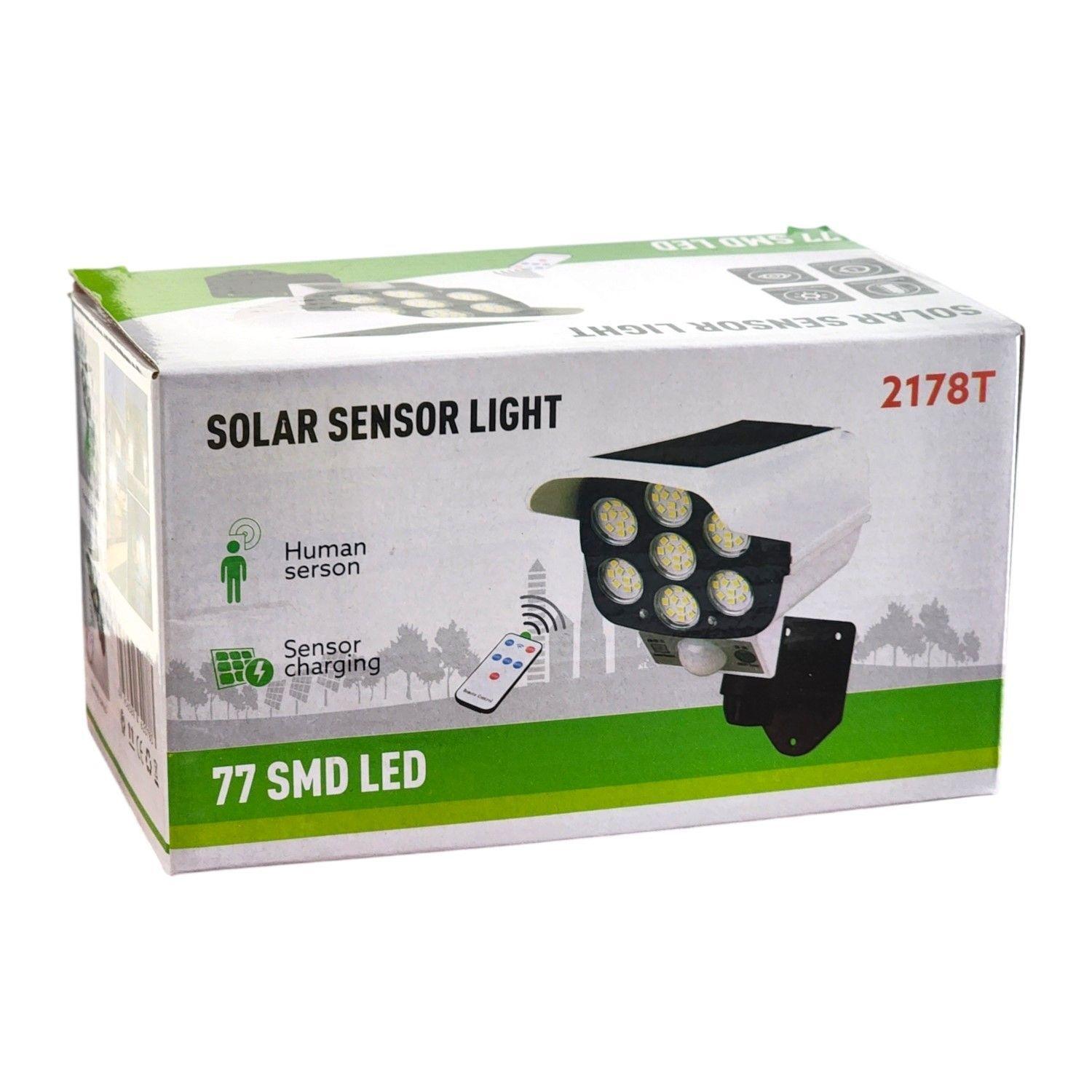 Foco Solar Led Con Sensor de Movimiento Tipo Cámara 15448-4