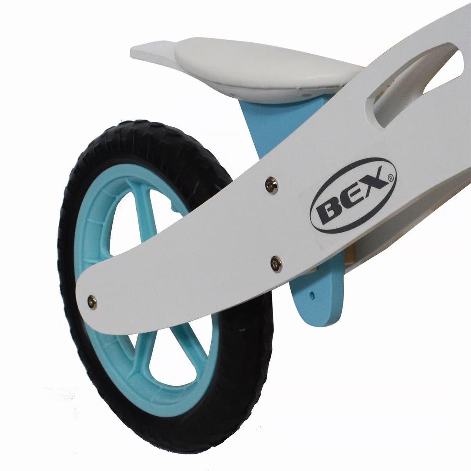 Bicicleta Madera Equilibrio Aprendizaje Sin Pedal Azul Bex-2