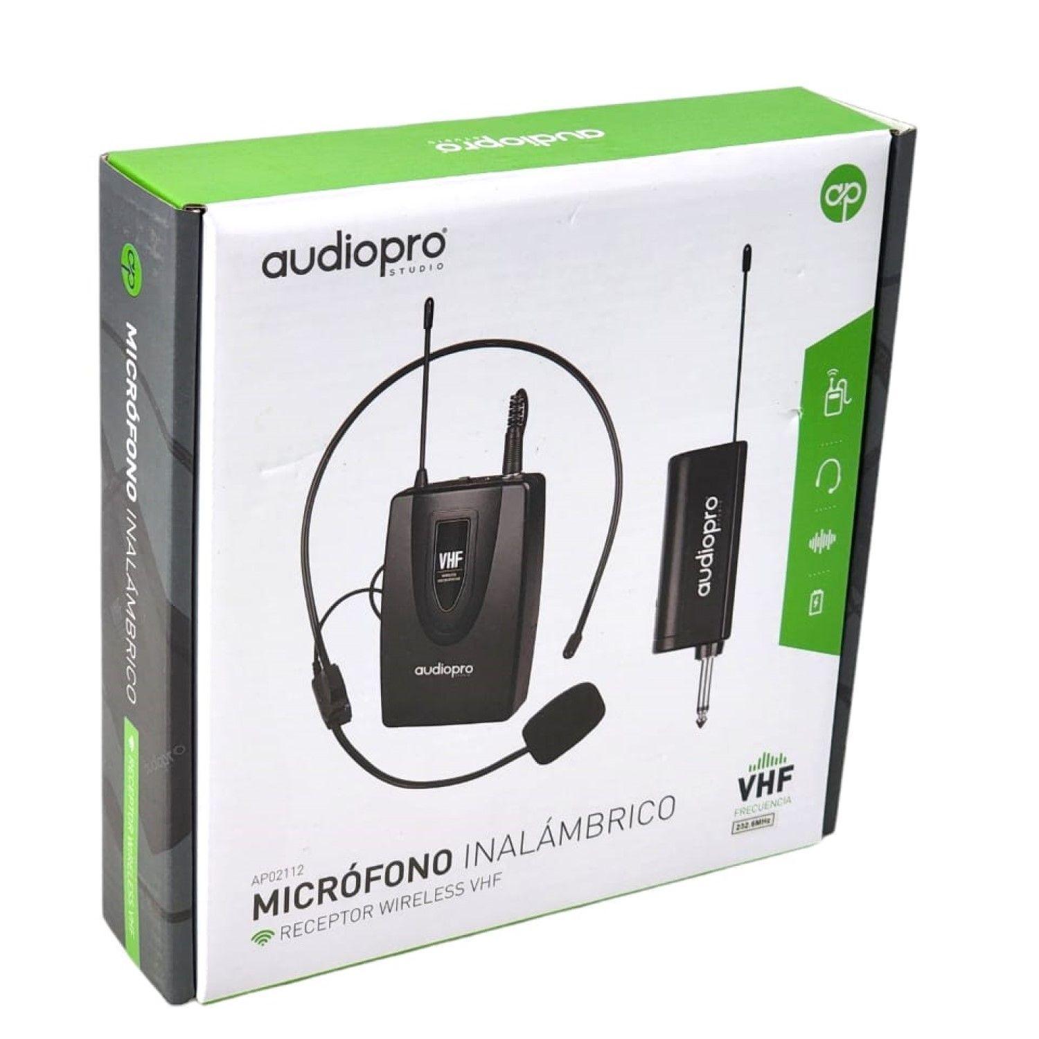 Micrófono inalámbrico Cintillo Audiopro VHF AP02112-4