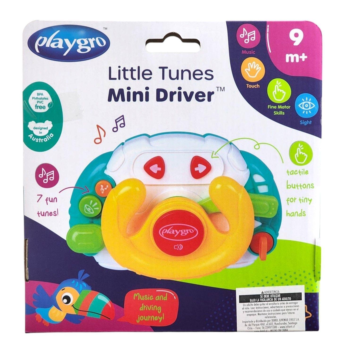 Juguete Musical Volante Interactivo Little Tunes Mini Driver Playgro-2