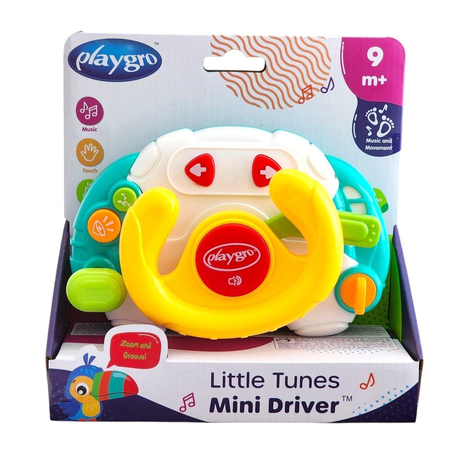 Juguete Musical Volante Interactivo Little Tunes Mini Driver Playgro-3