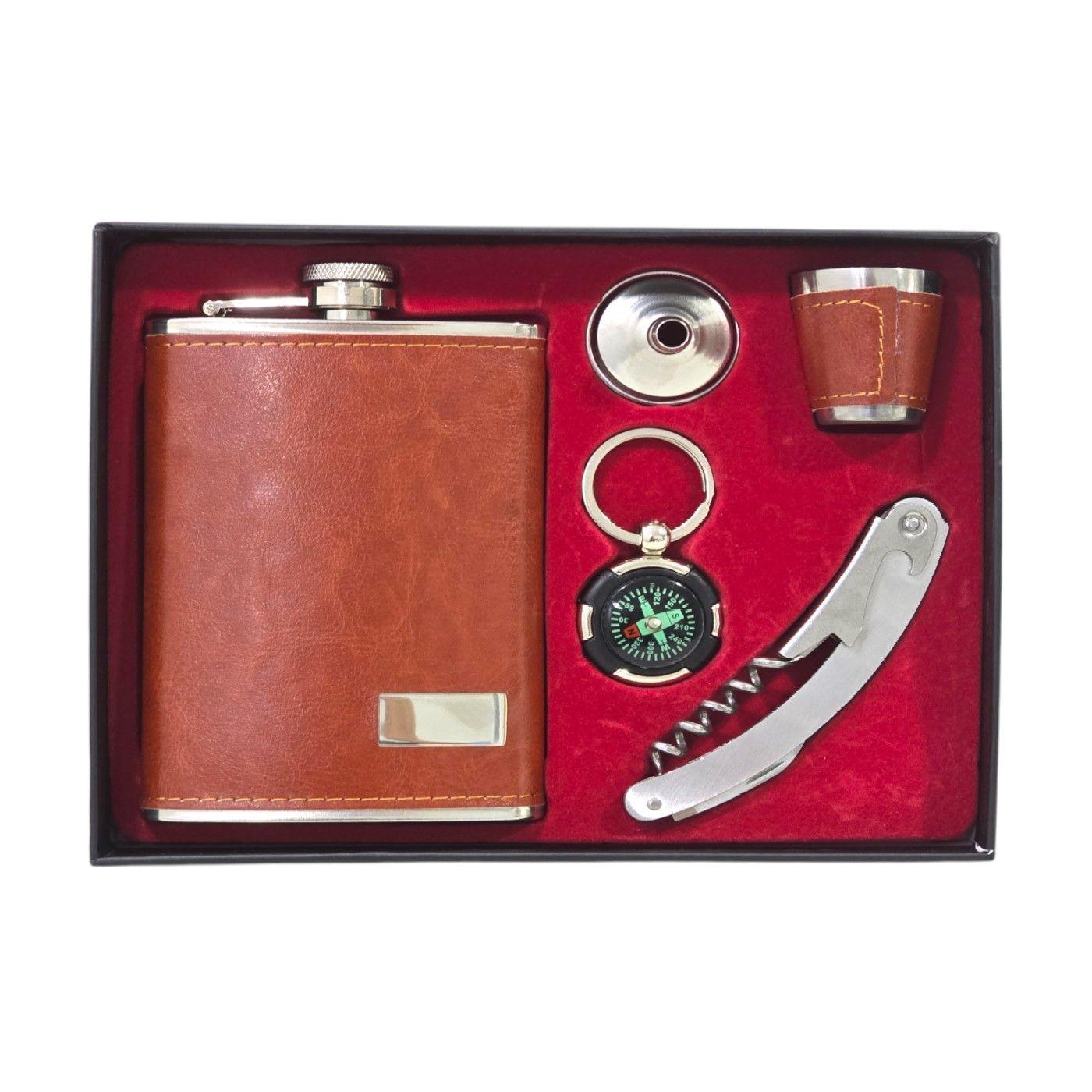 Set Petaca Licores 9oz Vaso Shot 5 accesorios-6
