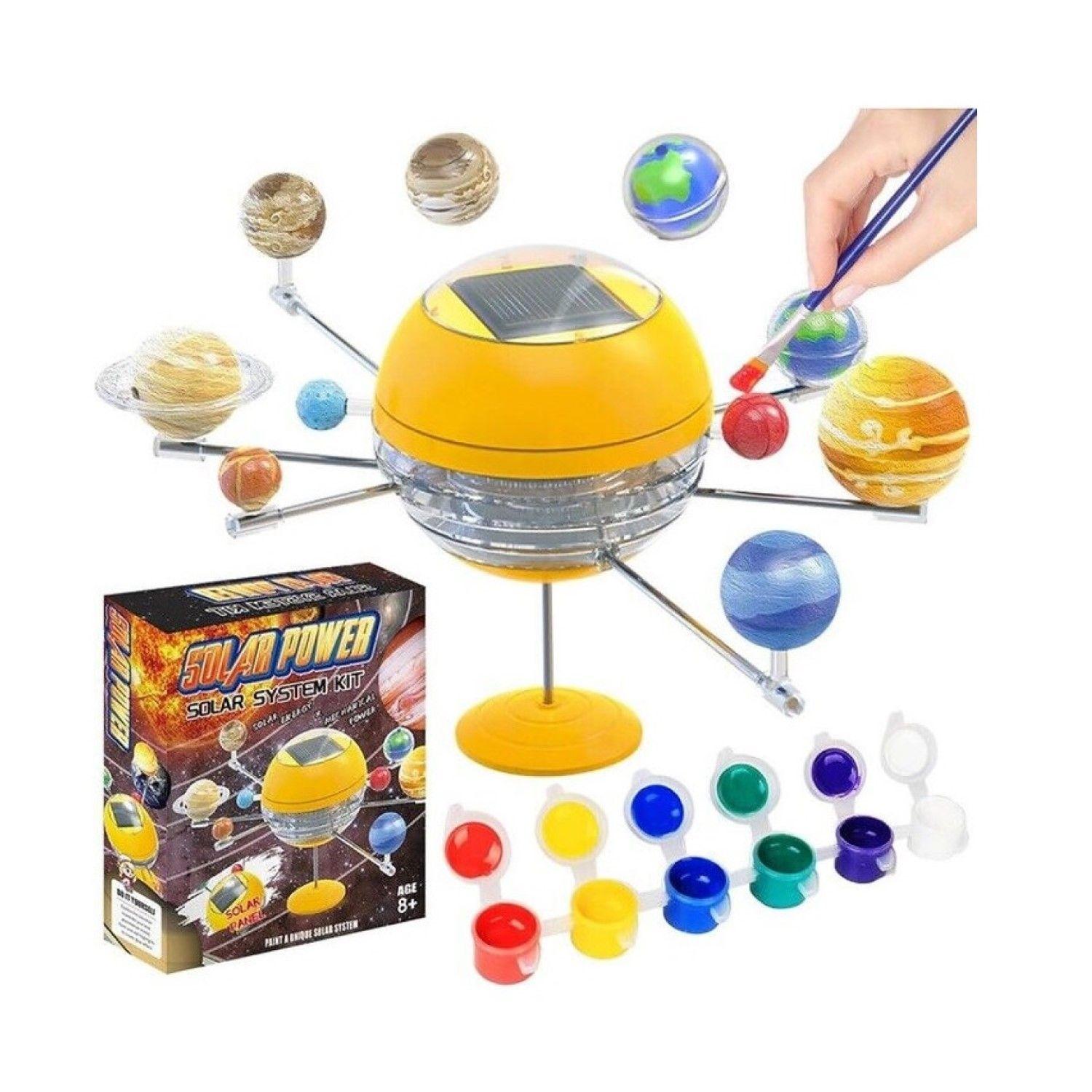 Kit Juego Pintar Sistema Solar Juego Armable Energía Solar  Maqueta 55632-4
