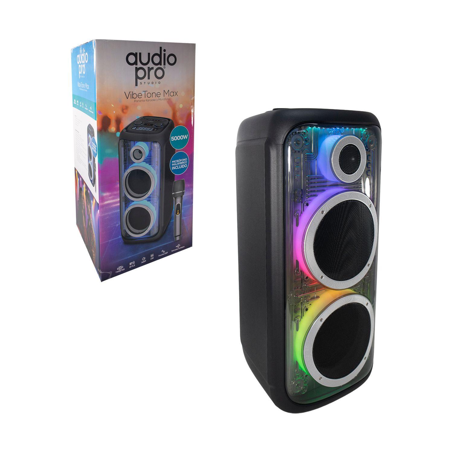 Parlante karaoke Vibe Tone Max AP02114 Led BT + Mic Audiopro-5