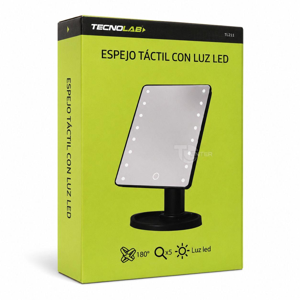 Espejo Táctil LED 5X Tecnolab TL211 Negro-3