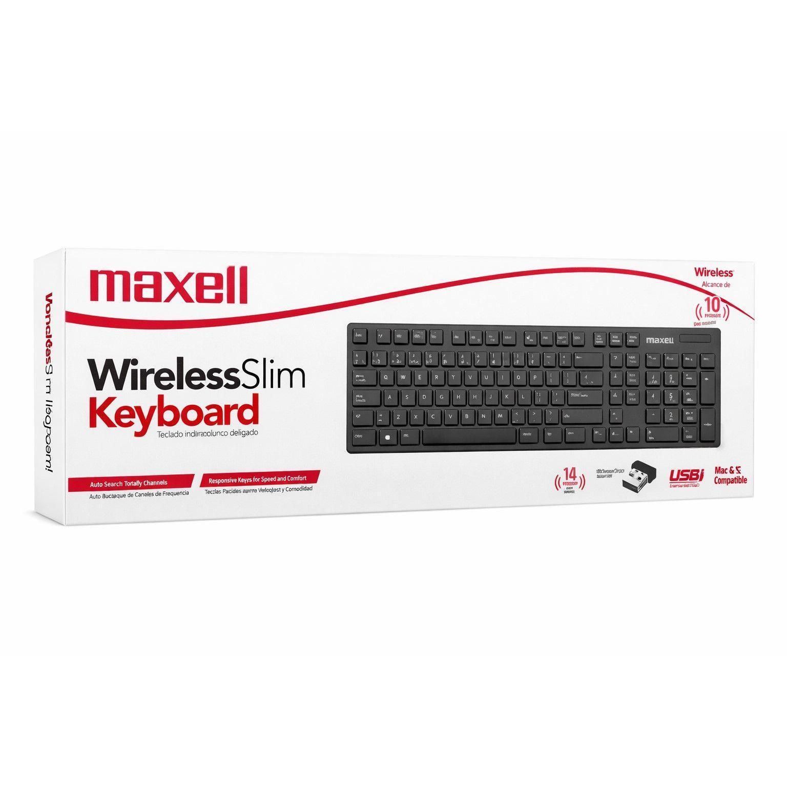 Teclado Inalámbrico Maxell Slim Multifuncional WKB-20-3