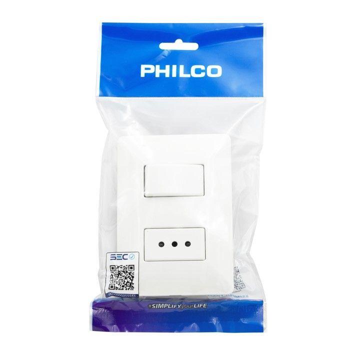Enchufe Interruptor Combinado Philco 250v 10A-2