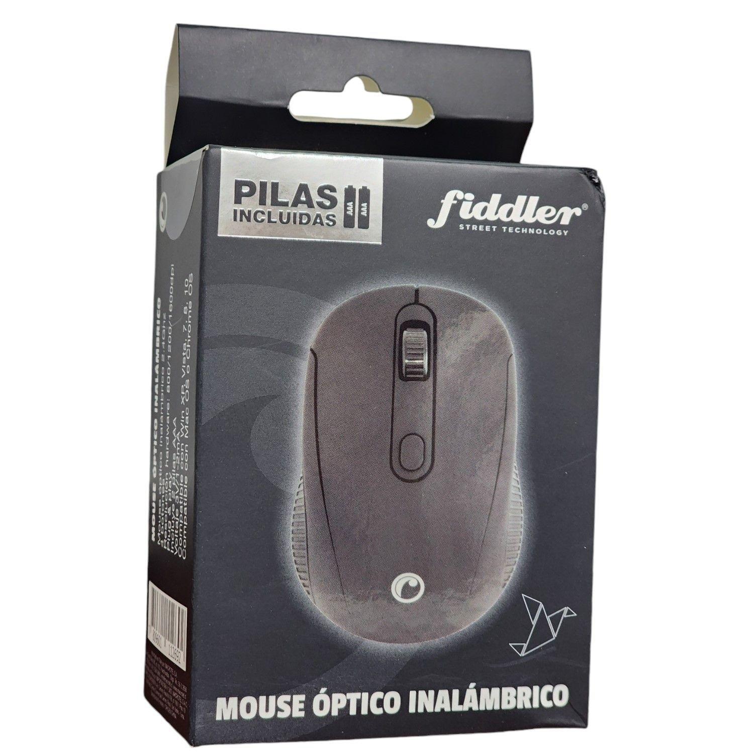 Mouse Óptico Inalámbrico FD223B Fiddler Negro-2