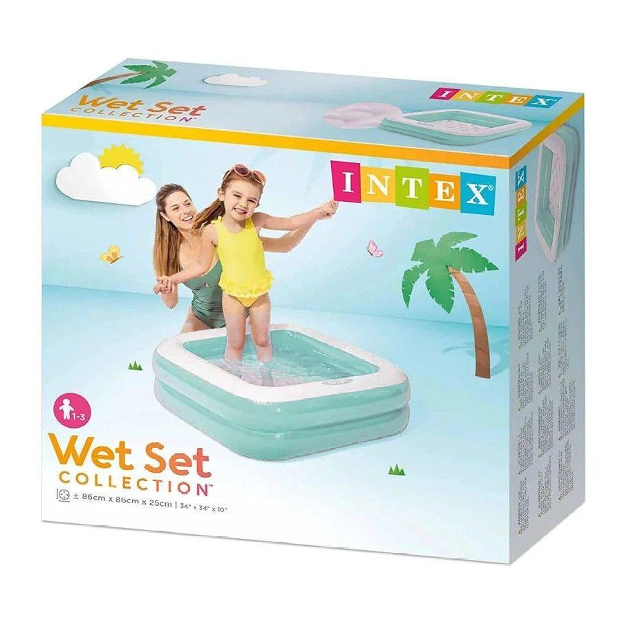 Piscina Inflable para Niños Intex 86x86x25cm 57100NP Celeste-2