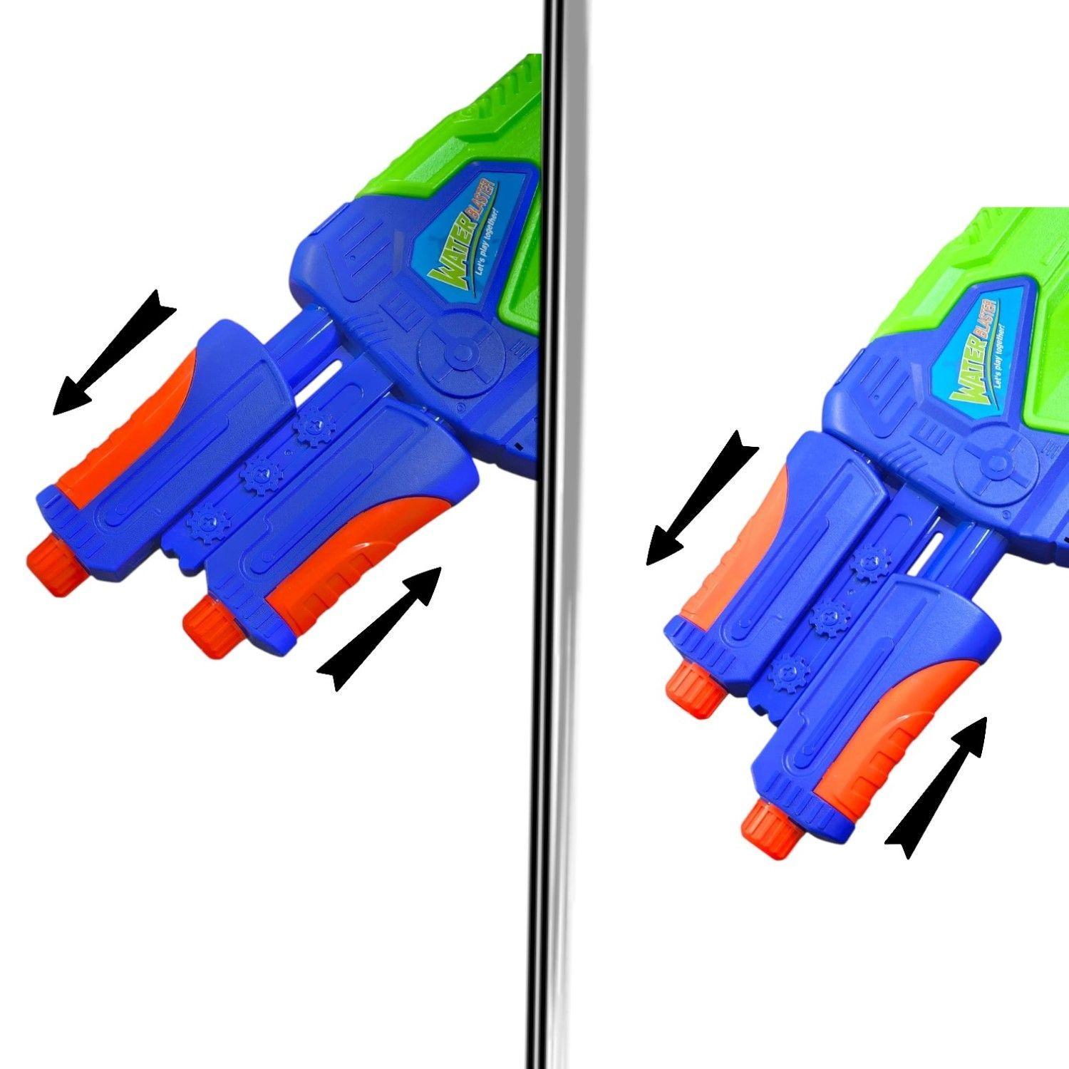 Juguete Pistola Lanza Agua Doble Cañon 890ml DBG1633-2