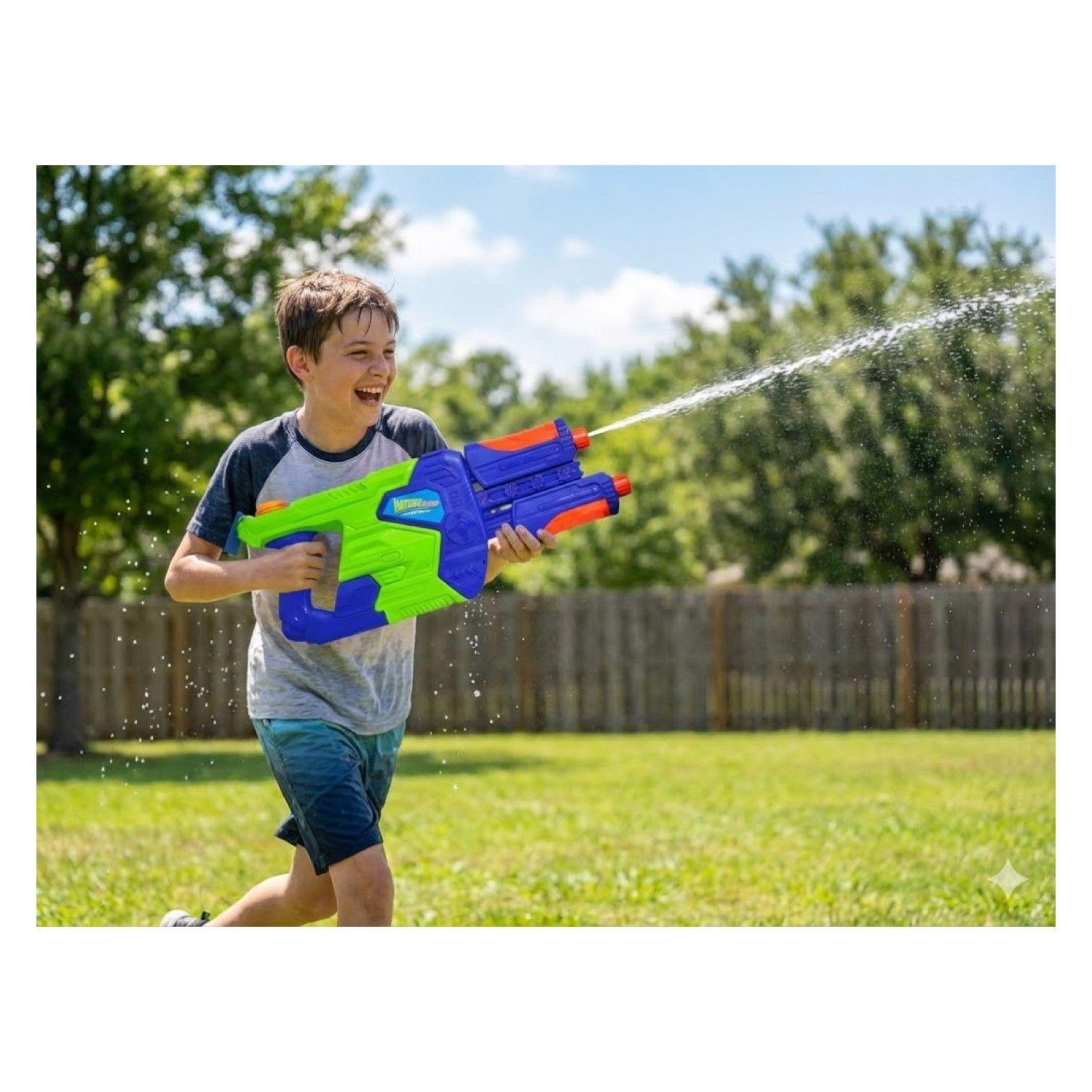 Juguete Pistola Lanza Agua Doble Cañon 890ml DBG1633-4