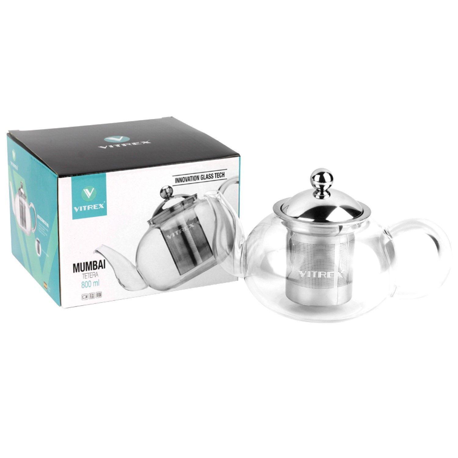 Tetera de Vidrio Mumbai 800ml Vitrex -5