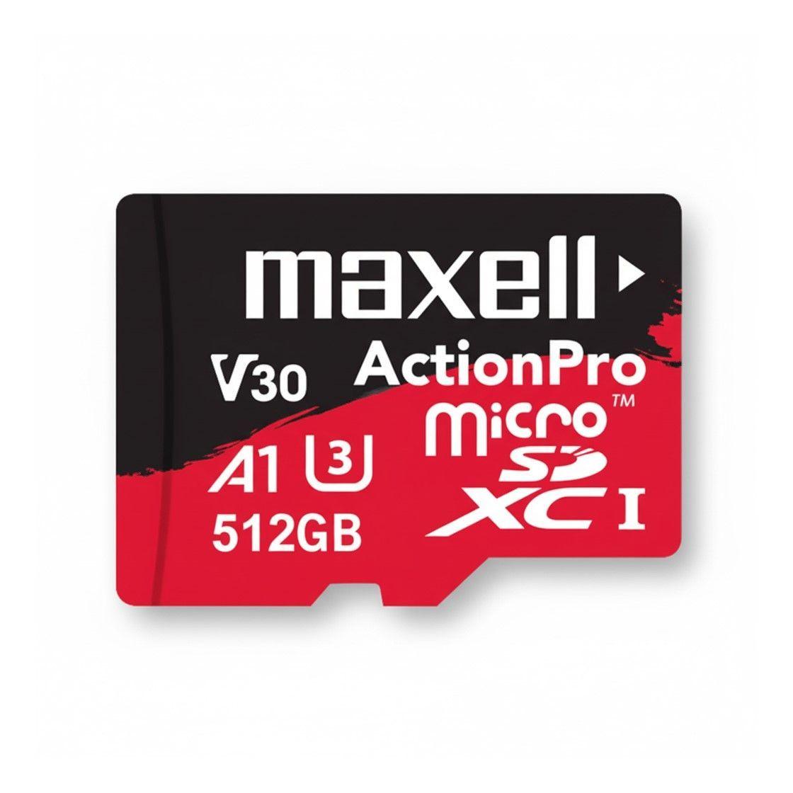 Tarjeta MicroSD Maxell 512GB UH-3 8K 100mb V30-2