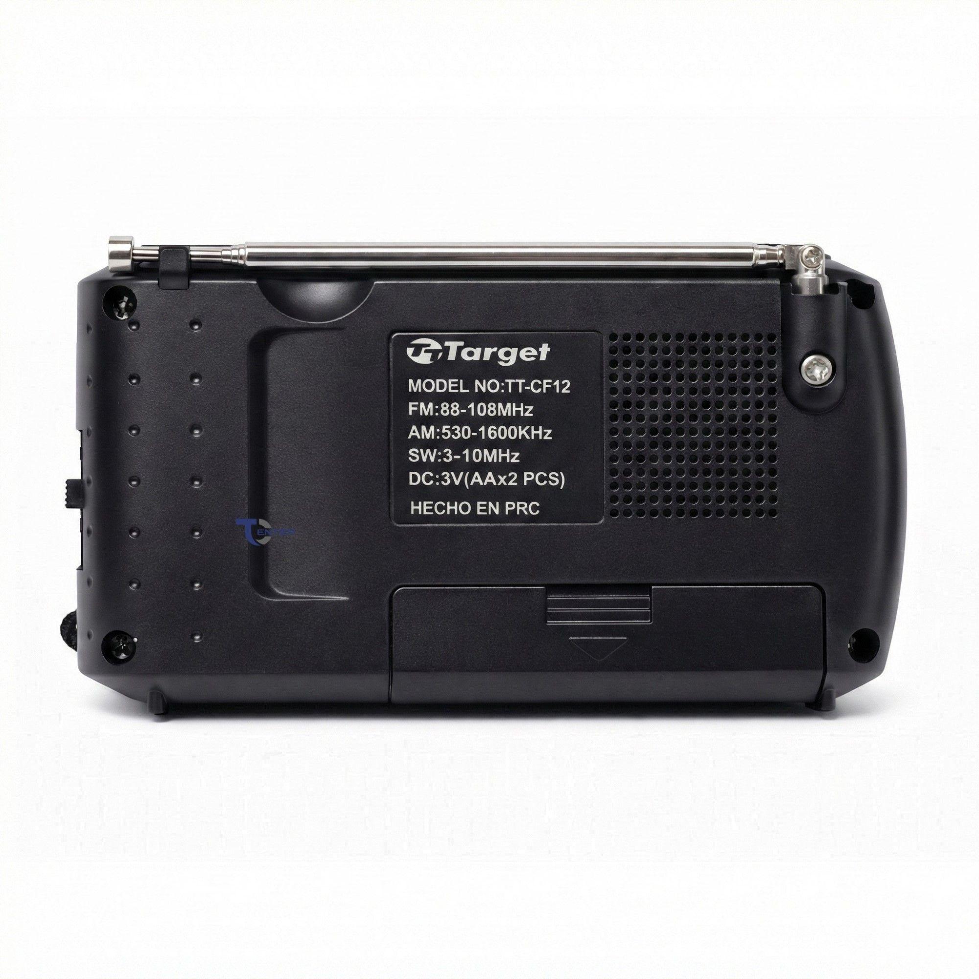 Radio Portátil Target TT-CF12 AM/FM/SW Compacta 3 Bandas-4