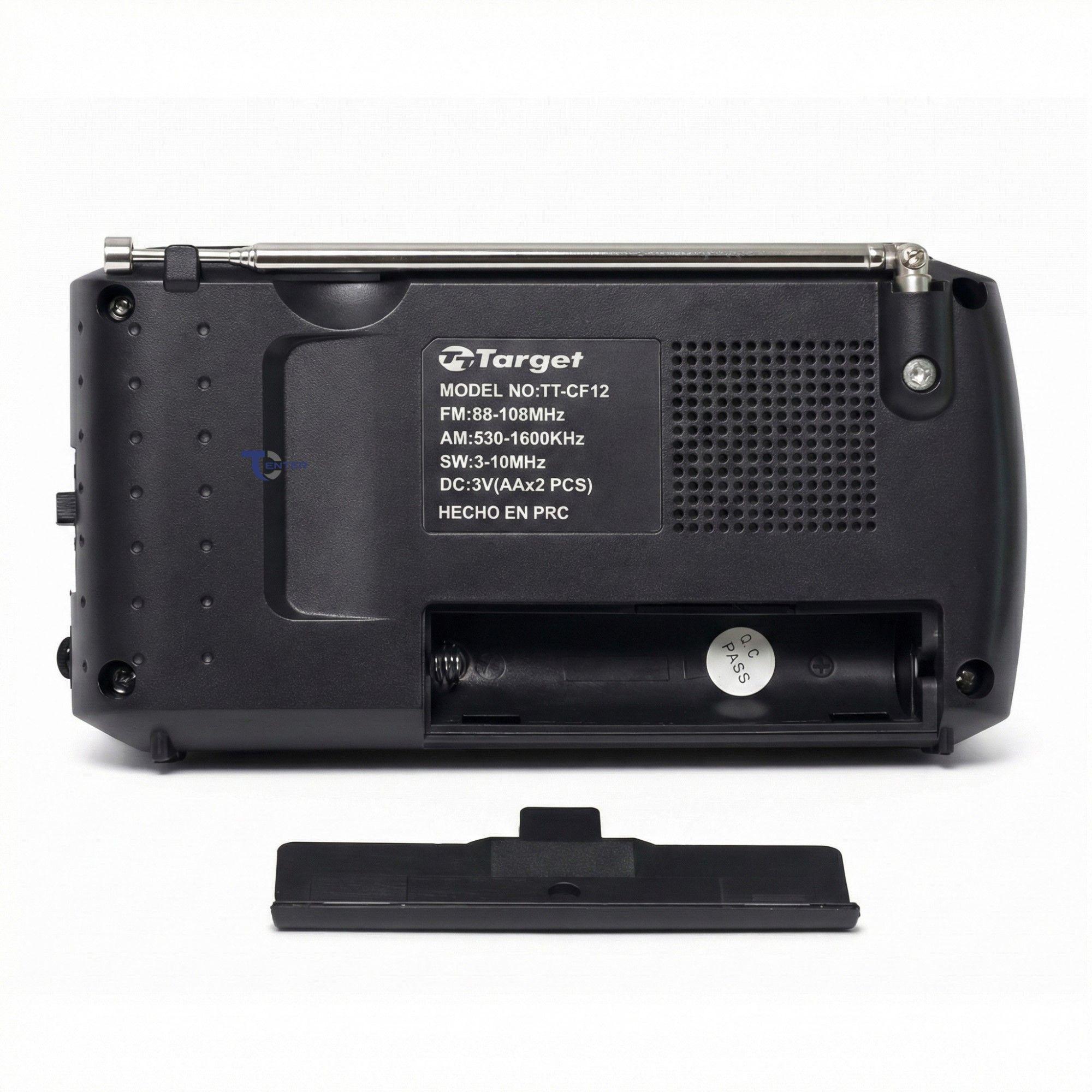Radio Portátil Target TT-CF12 AM/FM/SW Compacta 3 Bandas-5