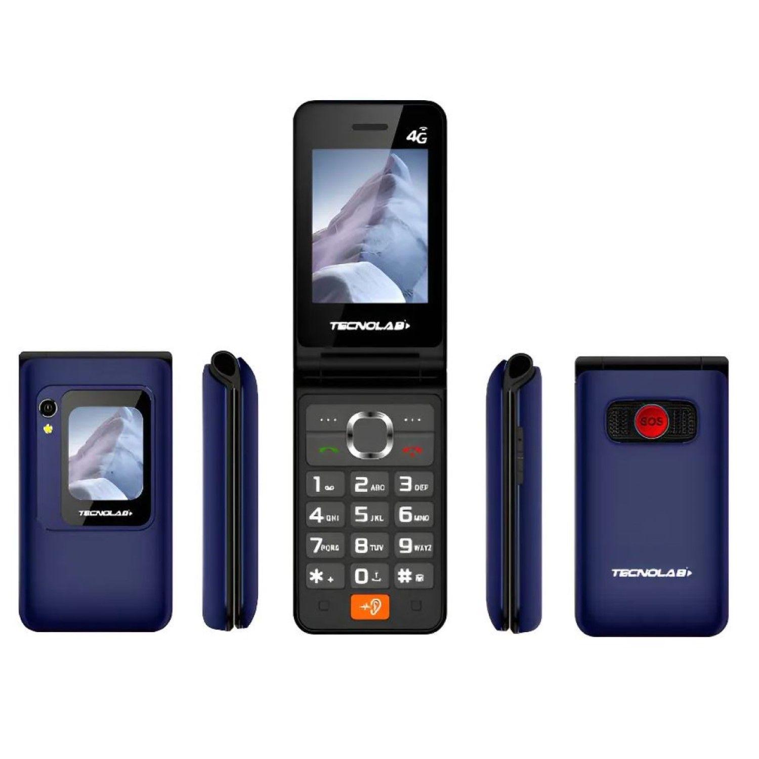 Celular Senior 4G Doble Pantalla BT TL705BL Tecnolab Azul-2